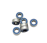 Bimetal Seal Shield Micro deep Groove Bearing 10pcs MR115-2RS 5x11x4mm Miniature Ball Steel Double-Shielded