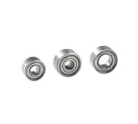 Bimetal Seal Shield Micro deep Groove Bearing 10PCS MR52ZZ MR62ZZ MR63ZZ MR74ZZ MR84ZZ MR85ZZ MR106ZZ MR126ZZ Mini Bearings(MR63ZZ)