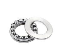 Bimetal Seal Shield Micro deep Groove Bearing 1pcs 51100 10x24x9mm Plane Thrust Axial Ball(51107 35x52x12mm)