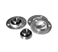 Bimetal Seal Shield Micro deep Groove Bearing 1pcs Outer Spherical Round Steel Stamping Housing Shaft Shell SBPF201 SBPF202 SBPF203 SBPF204 SBPF205 SBPF206 SBPF207(SBPF201)