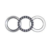 Bimetal Seal Shield Micro deep Groove Bearing 1pcs Thrust Ball 51207 51208 51209 51210 51211 51212 51213(51209 45x73x20mm)