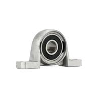 Bimetal Seal Shield Micro deep Groove Bearing 2/5/10pcs KP08 KP000 KP001 KP002 KP003 KP004 KP005 KP006 Bore Ball Shaft Spherical Roller Mounted Pillow(KP004 ID 20mm 2pcs)