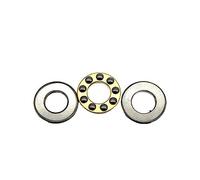 Bimetal Seal Shield Micro deep Groove Bearing 5-10pcs Thrust Bearings F8-16M F8-19M F8-22M F9-17M F9-20M F10-18M F12-21M F12-23M Metal Axial Ball Bearing(F8-19M 5pcs)