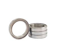 Bimetal Seal Shield Micro deep Groove Bearing 5pcs 6701ZZ 12x18x4mm Ultra Thin Wall Rubber Shielded Ball Bearings