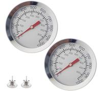 Bimetallic Grills Thermometers Nonrust Steel Construction High Accuracy Temperature For Barbecue Enthusiasts Large Dials Grills Thermometers