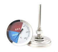 Bimetallic Stainless Steel Oven Thermometer for Barbecue and Applications with Clear Graduated and Sturdy Probe (Style 7)