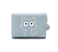 Bimhan Women's Small Purse, Women's Small Purse with Cute Cat Motif, blue, 11*2*8cm, Casual