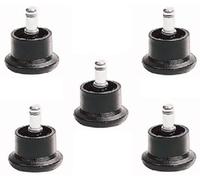BiMI Sxspace Office Chair Gliders Gliders Wheels Pack of 5 Black