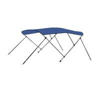 Bimini Top 183x140x137cm Blue 600D Polyester PU Coated Aluminium 2-Bow UV Shade