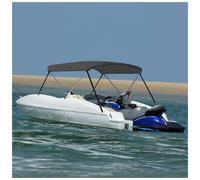 Bimini Top 2-Bow Anthracite 180x130x110cm 600D Polyester PU Coating Aluminium UV
