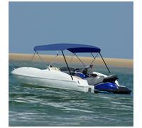 Bimini Top 243x244x137cm Blue 600D Polyester PU Coating Aluminium Frame Storage