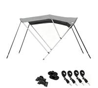 Bimini Top for Boats, 900D Oxford Fabric, Aluminum Frame, Includes 4 Straps and Storage Boot, Adjustable Size for 150-170cm (59-67in) Functionality