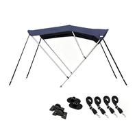 Bimini Top for Boats, 900D Oxford Fabric, Aluminum Frame, Includes 4 Straps and Storage Boot, Adjustable Size for 150-170cm (59-67in) Functionality