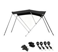 Bimini Top for Boats, 900D Oxford Fabric, Aluminum Frame, Includes 4 Straps and Storage Boot, Adjustable Size for 150-170cm (59-67in) Functionality