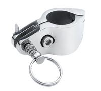 Bimini Top Hardware, Bimini Awning Hardware | Bimini Jaw Clamp Slides Hinged - 316 Stainless Steel Deck Side Support, Hinge Rail Support On