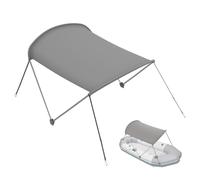 Bimini Tops for Boats Fit for Intex Excursion 5 & 4, Mariner 4 & 3, Seahawk 2, 3 & 4, and Challenger 3, 5'3" x 4'1 x 4'1", Gray, Boat Sun Umbrella Shade Canopy Cover 5-Year Replacement (Only Top)