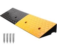 bimiti 1 Pack 4" Rise Rubber Kerb Ramp, 100x25x10cm Heavy Duty Threshold Ramps Large Load Capacity Non-Slip Ramp for Doorway Sidewalk Car Bike Motorcycle Scooter Wheelchair