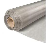 bimiti Fly Screens Roll 304 Stainless Steel Woven Tear Resistant Cuttable Wire Mesh Roll for Door Patio Screens Cabinet 1.2m (W) x 30m (L) 0.15mm Wire Diameter, 20Mesh, 1.2 x 30m