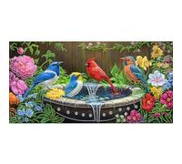 Bimkole Large Special Shape Diamond Art Kits for Adults Bird, 5D DIY Full Drill Rhinestone Embroidery Set Paint with Diamonds Art Flower by Number Kits Cross Stitch Home Wall Decor 30×60cm
