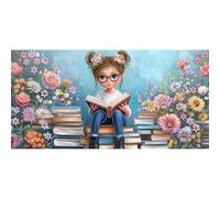 Bimkole Large Special Shape Diamond Art Kits for Adults Flower, 5D DIY Full Drill Rhinestone Embroidery Set Paint with Diamonds Art Book by Number Kits Cross Stitch Home Wall Decor 30×60cm