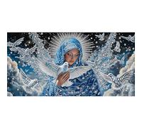 Bimkole Large Special Shape Diamond Art Kits for Adults Woman, 5D DIY Full Drill Rhinestone Embroidery Set Paint with Diamonds Art Dove by Number Kits Cross Stitch Home Wall Decor 30×60cm