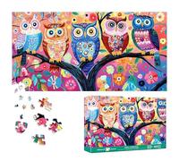 Bimkole Owl Puzzles for Adults 1000 Pieces, Animals Paper Jigsaw Puzzle 1000 Pieces - Fun and Challenging Family Decoration Puzzle Great Gift Idea, Finished Size is 31.5 x 16.14 in