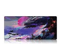 Bimormat Anime Gaming Mouse Mat,XXL Large Extended Desk Mat (35.4x15.7 in),High-Performance Mousepad Optimized for Gamer (90x40 D24dragon)