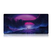 Bimormat Gaming Extended XXL Mouse Mat,Large Size Mouse Pad with Stitched Edges,Non-Slip Rubber Base Office Computer Laptop Keyboard Mouse Pads Waterproof Desk Mat (90x40 B27dongtian)