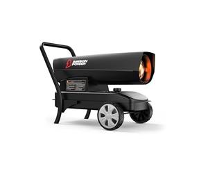 Bimson Power 37kW Diesel/Kerosene Space Heater, 125,000 BTU Industrial Portable Heater for Workshop, Garage, Shed, Greenhouse & Outdoor Heating, Large Fuel Tank, Adjustable Thermostat, 3 Year Warranty