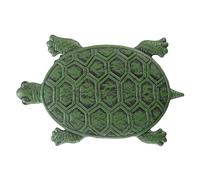 BIMUYI Tortoise Garden Stone, Small Turtle Cast Iron Path Stepping Stone, Decorative Stepping Stone Outdoor (Green)