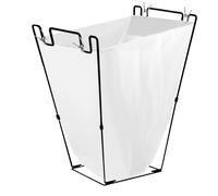 Bin Bag Holder, Heavy Duty Garden Bag Holder Frame Holds 30-45 Gallon Metal Rubbish Bin Frame with Reinforced Handles, Multi-use Trash Leaf Bag Holder for Kitchen, Bathroom, Garden, Outdoor, 1pcs