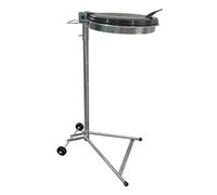 Bin Bag Stand with Lid, 120 L, Galvanised Steel, 40 x 40 x 100 cm, 2 Rolls