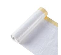 Bin Bags 50 Litre 20 Counts, 50L Bin Bag Strong Drawstring Tie Handle White Bin Liners 50L Recycling Pedal Swing Bin Bags for Kitchen/Bathroom/Office/Garden