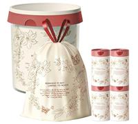 Bin Bags Lily Scented Small 2.6 Gallon Trash Bags 10-15L Bin Liners with Drawstrings Durable 200 PCS for Home Office Kitchen & Bathroom that Keep Your Waste Basket Fresh Beautiful Print - 45x45 cm