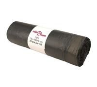 (with drawstrings, 120 L) vidaXL Bin Bags Trash Can Bin Liner Rubbish Bag Office Trash Bag 250 pcs Black