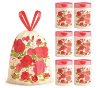 Bin Bags Rose Scented Small 2.6Gallon Trash Bags 10-15L Bin Liners with Drawstrings 180PCS for Home Office Kitchen & Bathroom that Leaves Your Swing Bin Smelling Fresh Beautiful Print 45 * 50CM