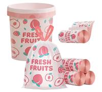 Bin Bags White Peach Scented Small 2.6 Gallon Trash Bags 10-15L Bin Liners with Drawstrings 180 PCS for Home Office Kitchen & Bathroom that Keep Your Waste Basket Fresh Beautiful Print - 45x45 cm