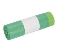 Bin Bags with Drawstring 60 L 1 Roll 20 Pieces Green