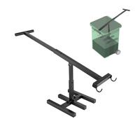 Bin Booster 120L 240L 360L Manual Wheelie Bin Compactor - Adjustable Reversible Hooks Trash Press, Steel Rubbish Squasher for Household, Garden & Recycling Waste