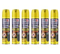 Bin Brite Flying Insect Killer Spray | Outdoor Bin Fly & Maggot Killer | Fast-Acting Formula Eliminates Eggs, Maggots & Flies | 300ml (6)