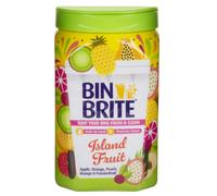 Bin Brite Bin Odour Neutraliser | Keeps Your Bins Fresh & Clean - Soaks Up Liquid, Eliminates Odours (Island Fruit - 500g)