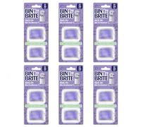 Bin Brite Stick On Bin Freshener 2 Pack - Bin Lid Odour Neutraliser for Indoor & Outdoor Bins, Watermelon, Lavender or Cherry Variants (1, Lavender)