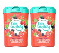 Bin Buddy Berry Blast, Pack of 2 - Leaves Your Bin Fresh and Smelling Great - Suitable for Indoor, Kitchen, Bathroom, Compost, Food Waste and Outdoor Wheelie Bins