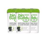 Bin Buddy Citrus and Citronella 450g x 3, Bin Freshener Deodoriser Powder, Leaves Your Bin Smelling Great, Suitable for Indoor (Kitchen Bin, Bathroom Bin, Food Waste Bin) and Outdoor Bins.