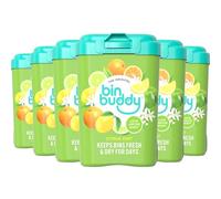 Bin Buddy Fresh Citrus, 450g, Pack of 6, Bin Freshener Deodoriser Powder, Leaves Your Bin Smelling Great, Suitable for Indoor and Outdoor Bins