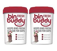 Bin Buddy Fresh Rhubarb 450g, Pack of 2 - Bin Freshener Deodoriser Powder, Leaves Your Bin Smelling Great - Suitable for Indoor and Outdoor Bins