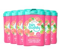 Bin Buddy Pink Grapefruit, Pack of 6 - Leaves Your Bin Fresh and Smelling Great - Suitable for Indoor, Kitchen, Bathroom, Compost