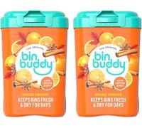 Bin Buddy Spiced Orange, Pack of 2 - Leaves Your Bin Fresh and Smelling Great - Suitable for Indoor, Kitchen, Bathroom, Compost, Food Waste and Outdoor Wheelie Bins