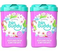 Bin Buddy Spring Blossom, Pack of 2 - Leaves Your Bin Fresh and Smelling Great - Suitable for Indoor, Kitchen, Bathroom, Compost, Food Waste and Outdoor Wheelie Bins