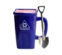 Bin Coffee Cup - Ceramic Hot Chocolate Cup | Tea Cups for Household | For Juice Milk Study Teacher Collector Birthday Holiday Living Room Office Restaurant Kitchen Side Table